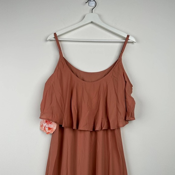 NWT Show Me Your Mumu Caitlin Ruffle Maxi Dress Size XL Wedding - Picture 8 of 12